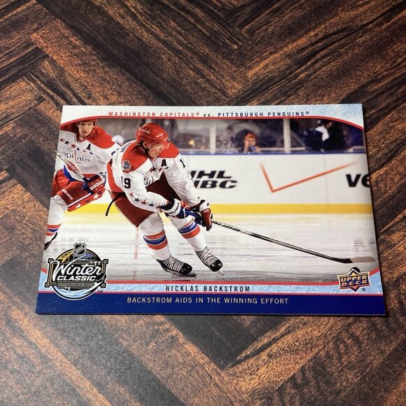 Washington Capitals Upper Deck Winter Classic Oversized Nicklas Backstrom #WC6 - Picture 1 of 2